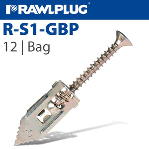 HAMMER IN FIXING PLASTERBOARD+SCREWS 10.5X30MM X12-BAG