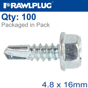 SELF DRILLING SCREWS 4,8X16MM 100PCS
