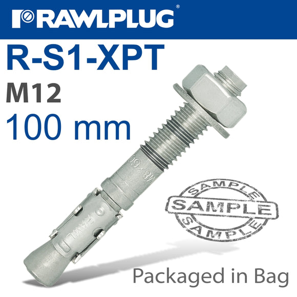 THROUGHBOLT M12X100X5MM 4 -BAG