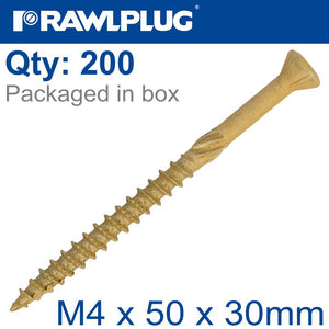 R-DSX SCREWS M4 X 50X30 GINGER RUSPERT X200-TUB