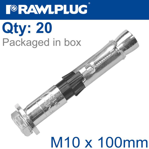 R-SPL II SAFETY PLUS - LOOSE BOLT M10X100MM X20 PER BOX