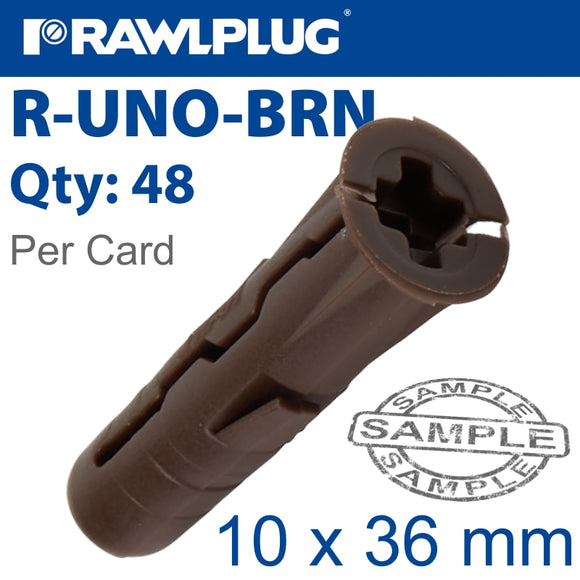 UNIVERSAL PLUG BROWN 7MM X 30MM X48-CLIP