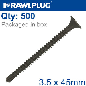 SELF DRILLING DRYWALL SCREW 3.5MMX45MM X500-BOX