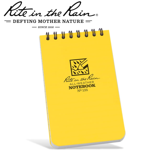 RITE IN THE RAIN 3'X5' NOTEBOOK YELLOW