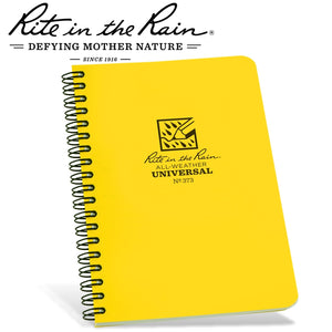 RITE IN THE RAIN SIDE SPIRAL NOTEBOOK YELLOW