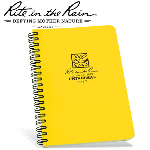 RITE IN THE RAIN SIDE SPIRAL NOTEBOOK YELLOW