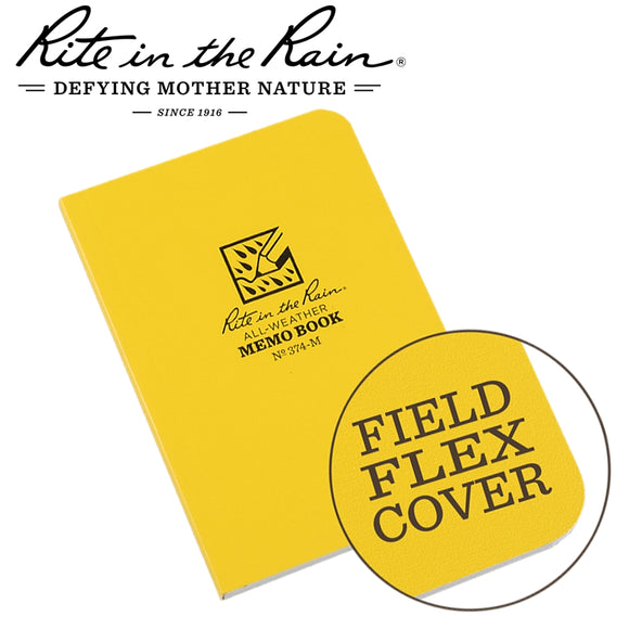 RITE IN THE RAIN FIELD FLEX POCKET MEMO BOOK YELLOW