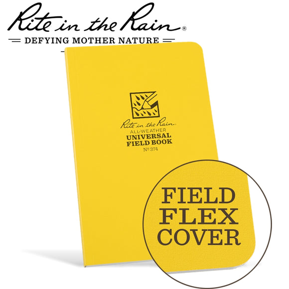 RITE IN THE RAIN FIELD FLEX BOUND BOOK YELLOW