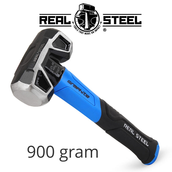 HAMMER SLEDGE/CROSS STRIKE 900G 2LB GRAPH. HANDLE REAL STEEL