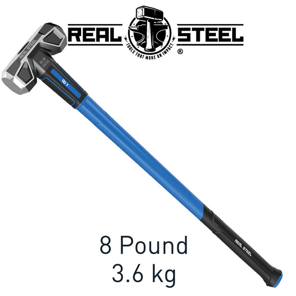 HAMMER SLEDGE CROSS STRIKE 3.5KG 8LB GRAPH. HANDLE 900MM REAL STEEL