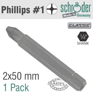 POZI.NO.2X50MM CLASSIC INSERT BIT