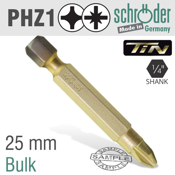 PHZ BIT NO1X50MM TIN COATED