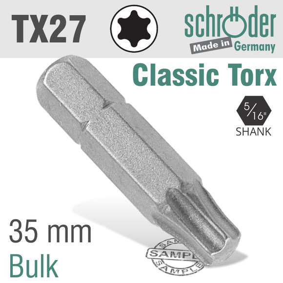 TORX TX27 5/16'HEX X 35MM