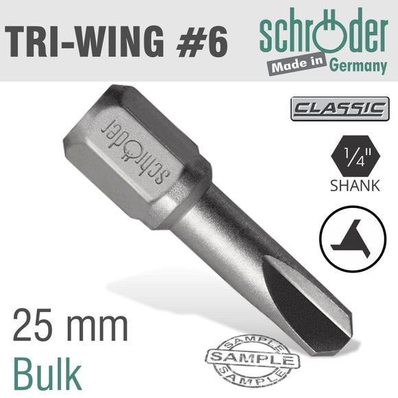 TRIWING NO6X25MM CLASSIC BIT