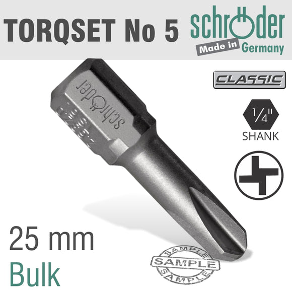 TORQSET NO.5X25MM CLASSIC BIT