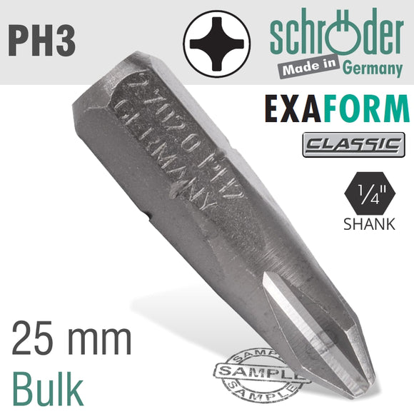 PH3 EXAFORM CLASSIC INSERT BIT 25MM BULK