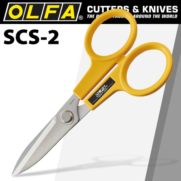 OLFA SCISSORS W/SERRATED SS BLADES 173MM