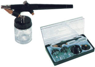 AIR BRUSH KIT WITH 2 BOWLS AND HOSE