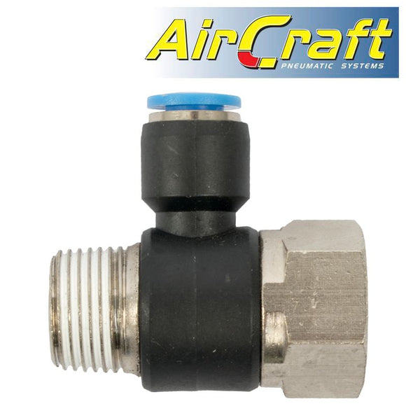 PU HOSE FITTING TEE 6MM X 3/8'F X 3/8'M