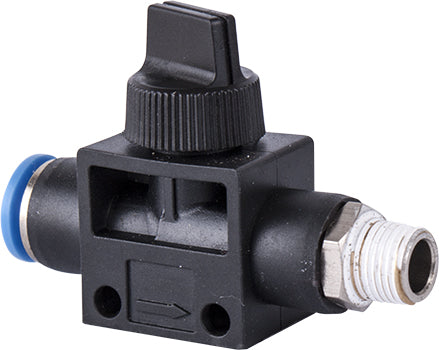PU HOSE FITTING VALVE 8MM X 1/8'M