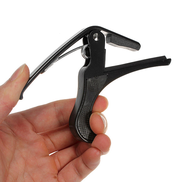 Folk Acoustic Guitar Trigger Change Capo Key Clamp Black