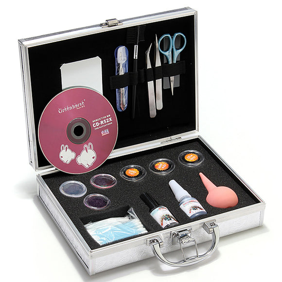 New Pro False Eyelashes Eye Lash Extension Set Kit Case