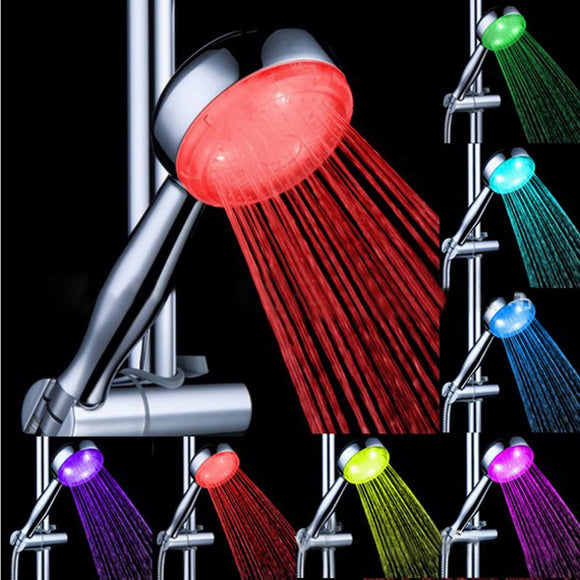 Automatic Change 9 LED 7 Color Changing Shower Head Lights