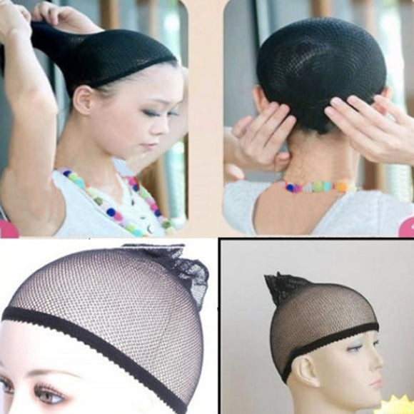 Black Hair Wig Weaving Cap Net Mesh Fish Net