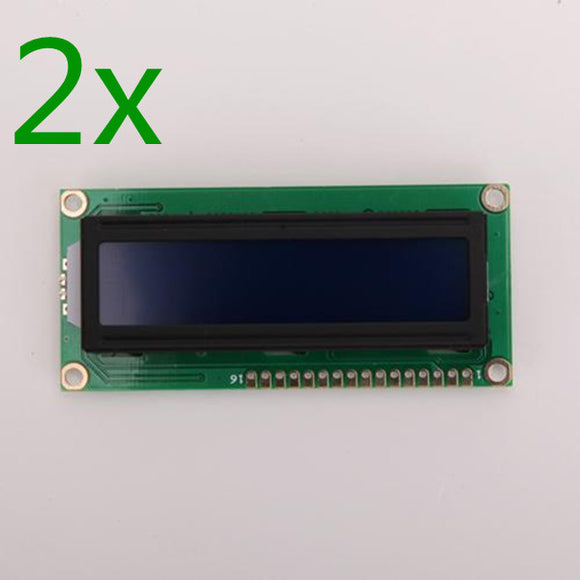 2 x 1602 Character LCD Display Module Blue Backlight