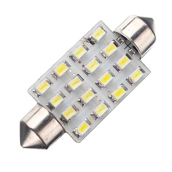 Car Interior Dome 16 SMD LED Light White Lamp 42 mm 12V