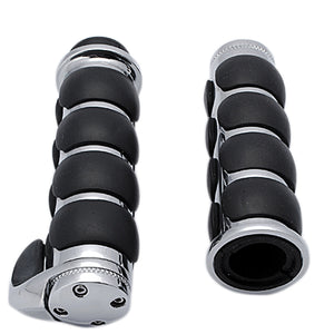 1 inch Chrome Hand Grips Motorcycle Handlebar Universal For Harley/Yamaha/Suzuki