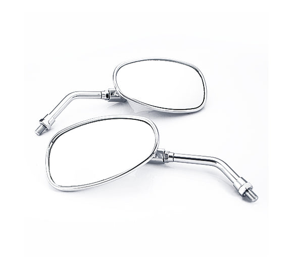 Rear View Mirrors 10mm Chrome Short Foot For Honda VTX 1300