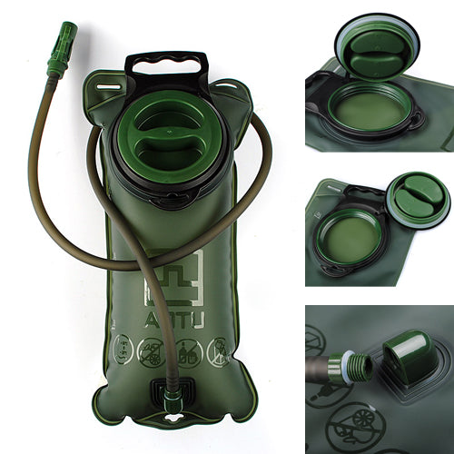 2L Bicycle Water Bag Bladder Pack Portable Drinking Bag With Screw For Camping Hiking Cycling