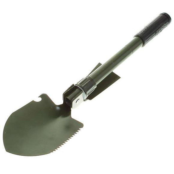 IPRee Outdoor Tool 3 in 1 Mini Folding Pointed Spade With Saw Compass
