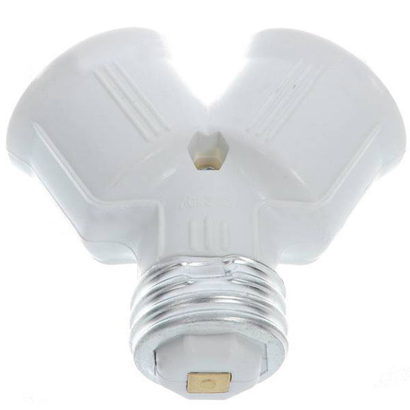E27 screw Base Light LED Lamp 1 to 2 Split Adapter Conversion Socket