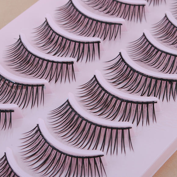 10 Pair Natural False Eyelashes Eye Lash Makeup 043