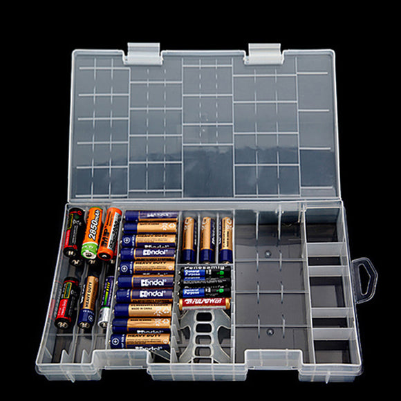 AAA AA C D 9V Battery Holder Hard Plastic Case Storage Box