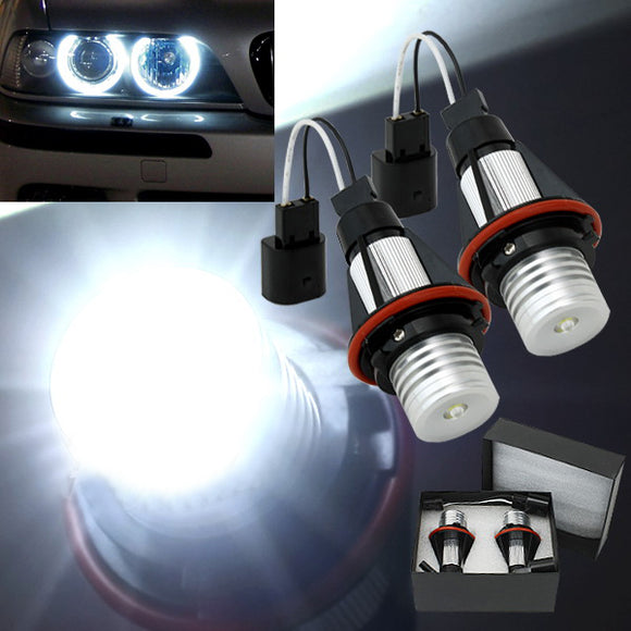 2x BMW E39 E53 Car Angel Eye LED Halo Lights Lamps 5 W