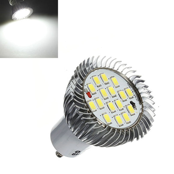 GU10 7W 640LM Pure White 16 SMD 5630 LED Light Bulbs Lamps 85-265V