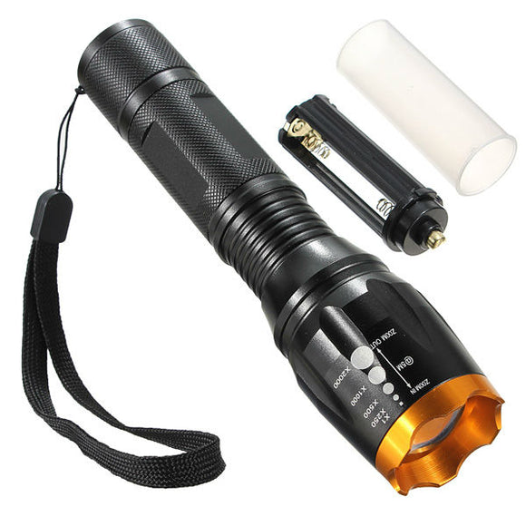 Elfeland XM-L T6 1600LM 5 Modes Zoomable LED Flashlight 1x18650