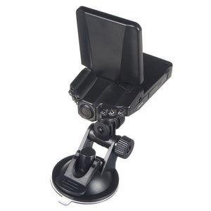 High Definition Car DVR Camera 6 IR LED 90 Degree Rotated Screen