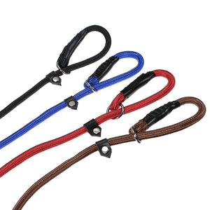 Nylon Rope Pet Dog Slip Training P-Leash Walking Leading Collar