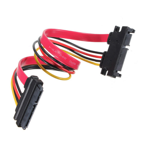 Male To Female 7+15 Pin Serial ATA SATA Data Power Extension Cable