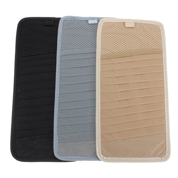 12pcs Disc Car CD DVD Visor Card Storage Case Clipper Disk Bag