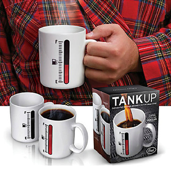 Magic Color Changing Cup Thermometer Coffee Mug Tank Up Mugs