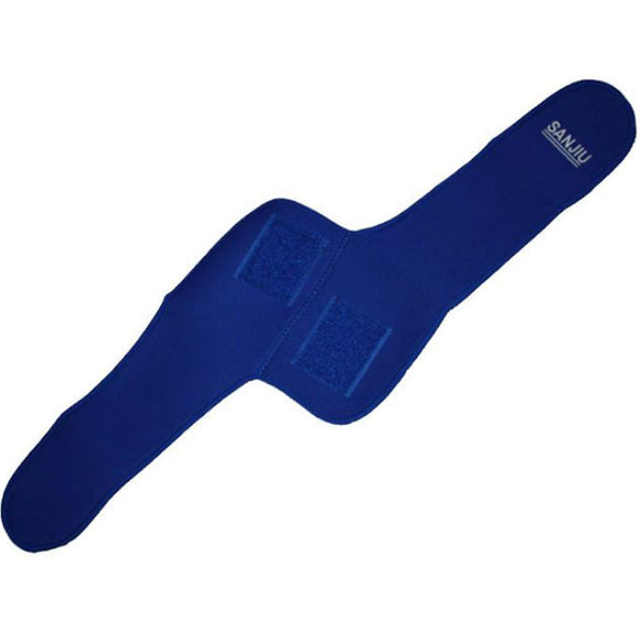 Sports Outdoor Polyester Fibers Elastic Elbow Support Brace Pad Blue