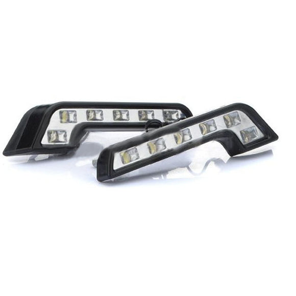 0.5W 6-LED White Light Car Daytime Running Lamps