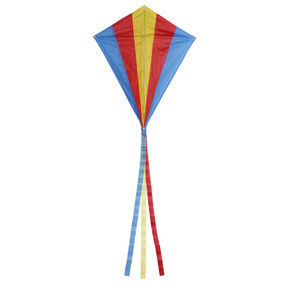 Outdoor Multicolor Triangle Rhombus Flying Kite With 30M Line