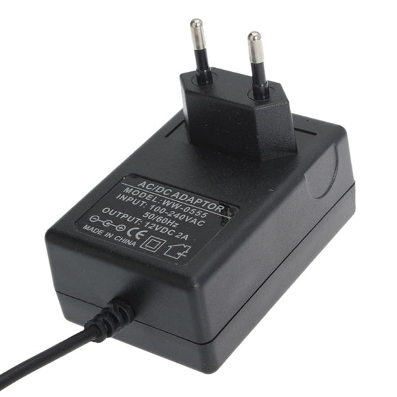 EU 12V 2A CCTV Security Camera Monitor Power Supply Adapter