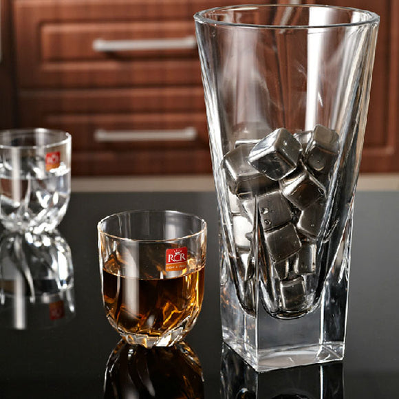 1Pcs Stainless Steel Whisky Stones Cube Glacier Whiskey Rocks